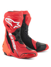 Alpinestars Supertech R Vented Motorcycle Motorbike Racing Boots Bright Red Fluo