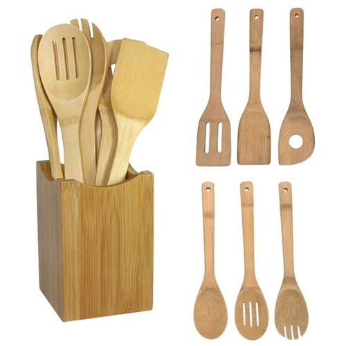 Pieces bamboo spoon - bamboo, spatula