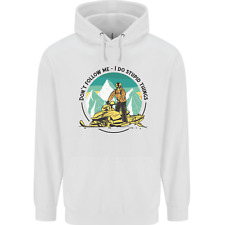 Snowmobile Dont Follow Me Funny Childrens Kids Hoodie