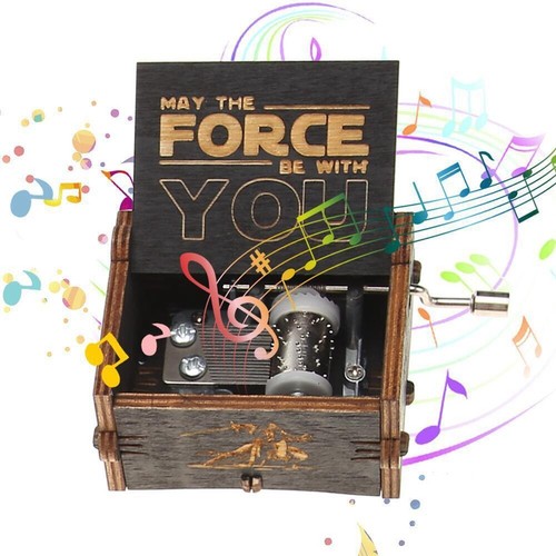 Wooden hand crank - wooden, box