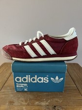 Adidas Vintage ORION Red 3380 Made In Taiwan 1980s UK 7.5