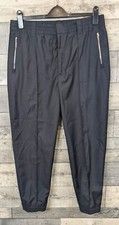 Emporio Armani Fabric Joggers Mens 32W Ponte Di Roma Blue Navy Drawstring Zips