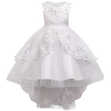 Wedding Party Kids Dress Flower Girls Bridesmaid Pageant Formal Prom Ball Gown