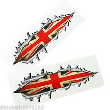 Torn metal British union flag