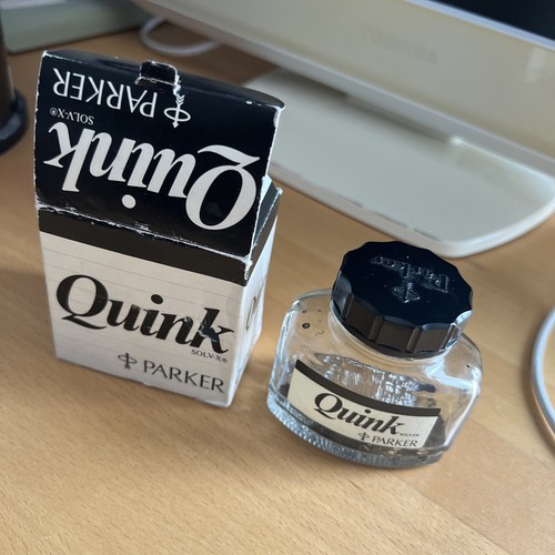 Quink ink bottle empty - ink,