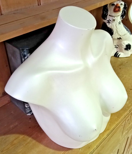 Vintage female mannequin chest - vintage,
