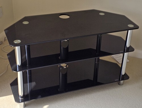 Black glass corner - glass,