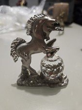 Pewter unicorn And Crystal Ball