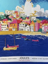 JOULES. BRIGHT SEASIDE VINTAGE SILK SCARF - 'FROM SHIRE TO SHORE'
