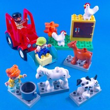 Duplo Red Tractor Farm Set –