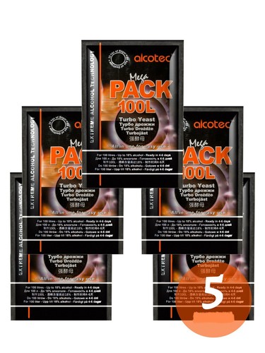 Alcotec mega pack 100l - 5x,