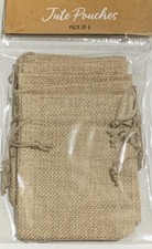 Mini pouches Jute 6 X Pouches