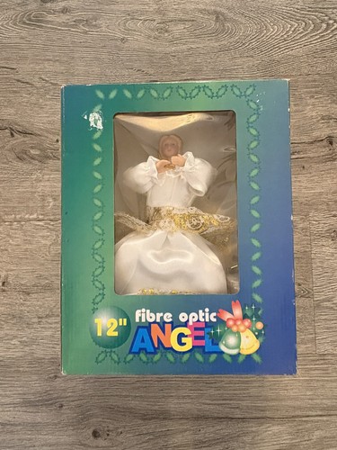 Vintage fibre optic angel - vintage, 12"