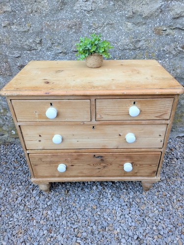 Victorian pine chest - pine,
