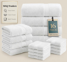100% Egyptian Cotton White
