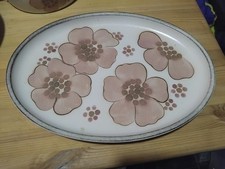 Denby Gypsy Oval Serving Platter 12 x 9 In Excellent Used Condition