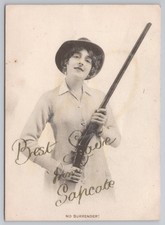 Beagles Postcard Woman with