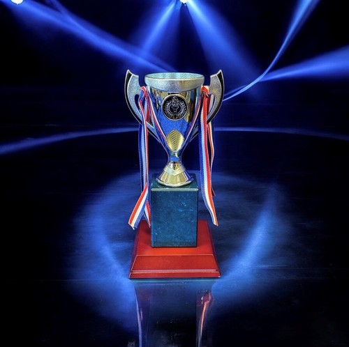 Silver cup trophy equestrian - silver,
