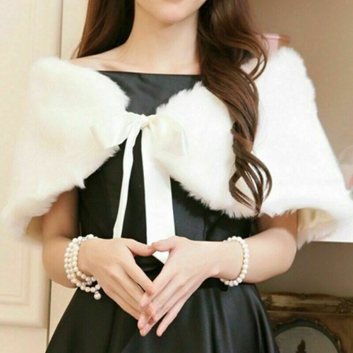 Women wedding faux fur - wedding,