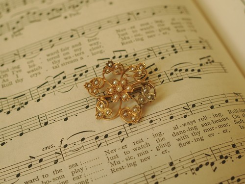 Antique 15ct gold seed pearl - 15ct,