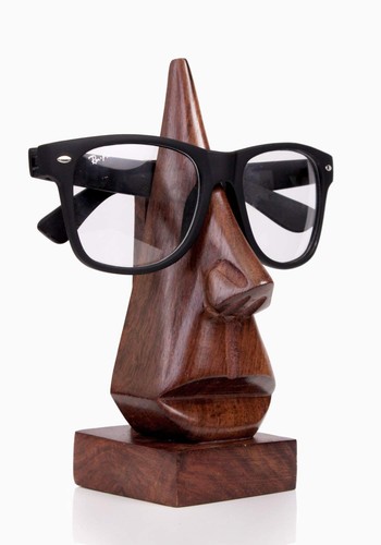 Unique shaped wooden eyeglass - shaped,
