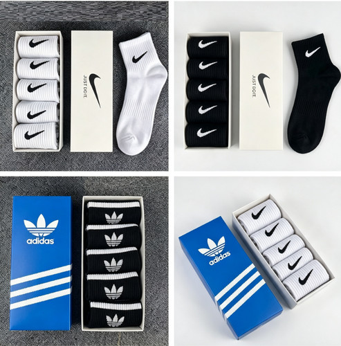 Adidas nike socks pairs pack - socks, 5