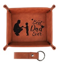 Leather Valet Tray Keychain