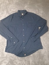 Pretty Green Blue Polka Dot Shirt - Large Long Sleeved