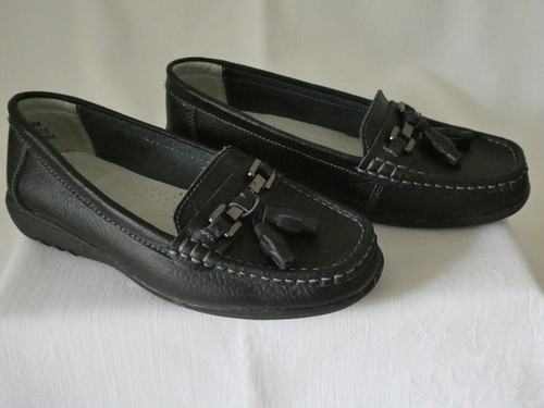 Shoes black leather - -,
