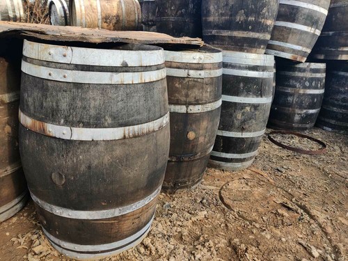 Wine barrel table oak - wine,