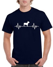 Heart Beat Rate Pulse French Bulldog Pet Gift Present Unisex TShirt Birthday