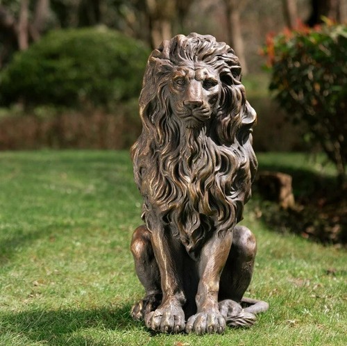 Guardian lion garden - garden, sculpture
