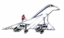 Concorde Supersonic Aircraft Metal Enamel Pin Badge Aeroplane Jet