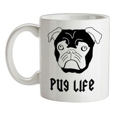 Pug Life - Ceramic Mug - Pugs Dog Dogs Funny Pet Puppy Breed Love Slogan