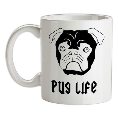 Pug life ceramic mug - pug, pugs