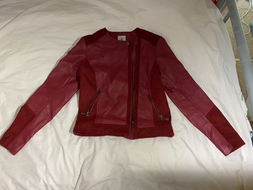 Red leather jacket - leather, 8