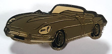 Vintage E-Type Jaguar Enamel Pin badge 29x13mm. Classic Car.  Coupe. Sports Car