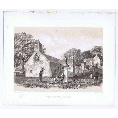 Antique tinted lithograph - antique,