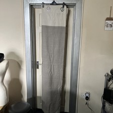 Beige / Cream cotton curtains sandow & bourne 62” x 72”ex condition 