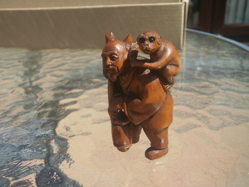 Hand carved wood - carved, man