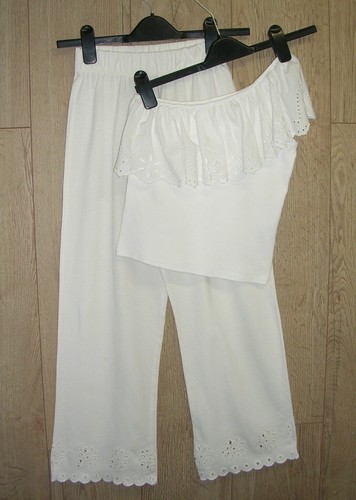 Zara girls cream jersey cotton - jersey,