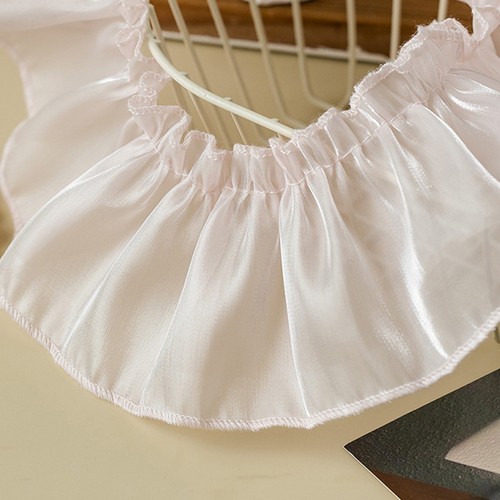 7cm satin pleated ribbon trim - 7cm,