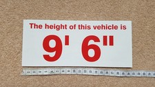 Vehicle Height 9' 6" Bus Coach