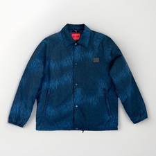 Hugo Boss HUGO Men's Overshirt Coach Jacket Blue Padded Button Up Logo New £269