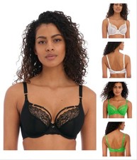 Freya Temptress Bra Plunge Underwired Sexy Semi Sheer Lace Womens Bras 400102