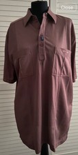 Soft brick brown Tom Hagen Short Sleeve polo shirt. New. Large.