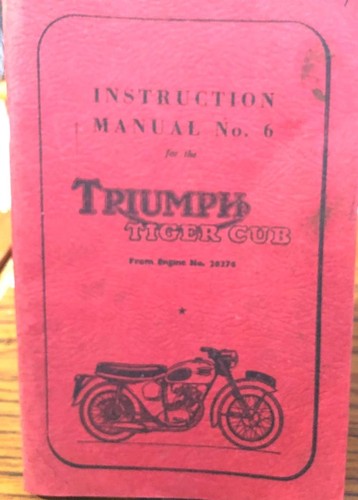 Genuine 1959 triumph tiger cub - 1959,