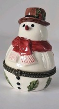Villeroy & Boch Snowman Trinket/Treat Box Christmas Decoration