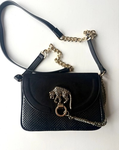 Topshop black faux leather - topshop,