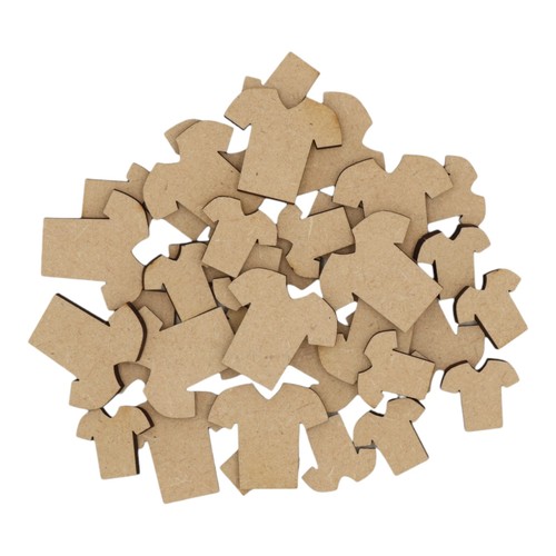 Wooden football shirt mdf - wooden,